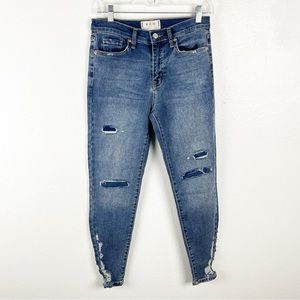 FREE PEOPLE WE THE FREE Ripped Distressed Grunge High Rise Jeans, Size 27